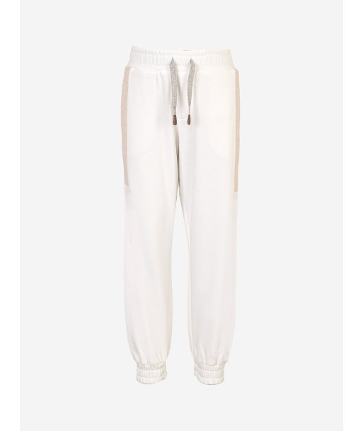 Eleventy Boys Logo Joggers in Ivory une grave pollution 