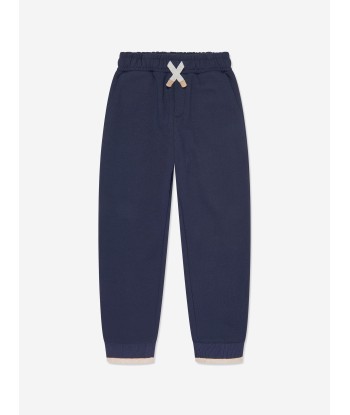 Eleventy Boys Logo Joggers in Navy Pour