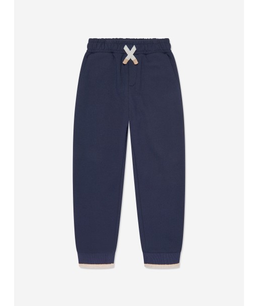 Eleventy Boys Logo Joggers in Navy Pour