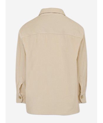 Eleventy Boys Branded Overshirt in Beige suggérées chez