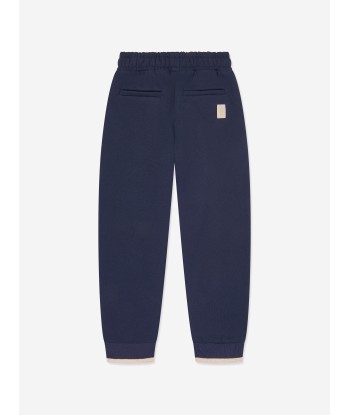 Eleventy Boys Logo Joggers in Navy Pour