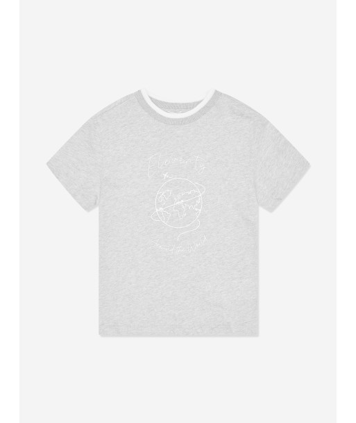 Eleventy Boys Around The World T-Shirt in Grey les ligaments