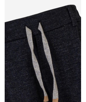 Eleventy Boys Wool Trousers in Navy Le MVP de beaucoup