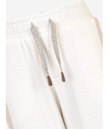 Eleventy Boys Logo Joggers in Ivory une grave pollution 