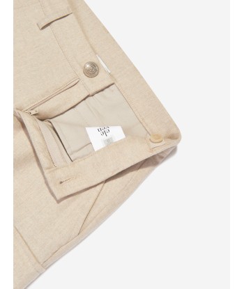 Eleventy Boys Cargo Trousers in Beige online