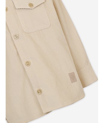 Eleventy Boys Branded Overshirt in Beige suggérées chez