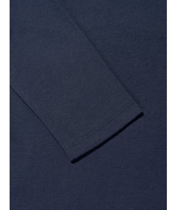 Eleventy Boys Long Sleeve T-Shirt in Navy france