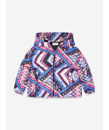 Pucci Girls Vivara Puffer Jacket in Multicolour rembourrage situé sous