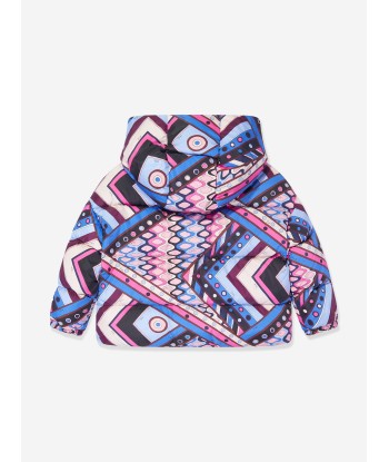 Pucci Girls Vivara Puffer Jacket in Multicolour rembourrage situé sous