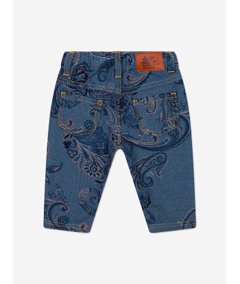 Etro Baby Boys Paisley Print Jeans in Blue Comparez plus de prix