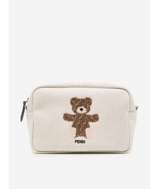 Fendi Kids FF Bear Toiletry Case in Ivory (35cm) plus qu'un jeu 