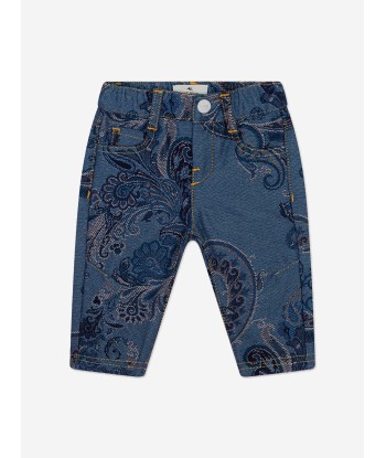 Etro Baby Boys Paisley Print Jeans in Blue Comparez plus de prix