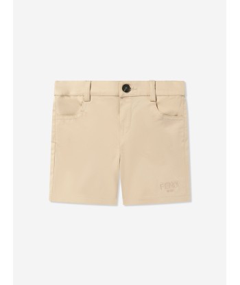 Fendi Baby Boys Gabardine Shorts in Beige Profitez des Offres !