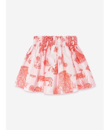 Fendi Baby Girls Beijing Forest Skirt in White des créatures d'habitude