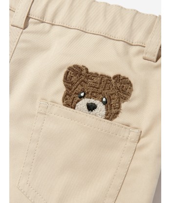 Fendi Baby Boys Gabardine Shorts in Beige Profitez des Offres !