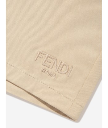 Fendi Baby Boys Gabardine Shorts in Beige Profitez des Offres !