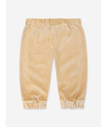 Fendi Baby Chenille Joggers in Beige le des métaux précieux