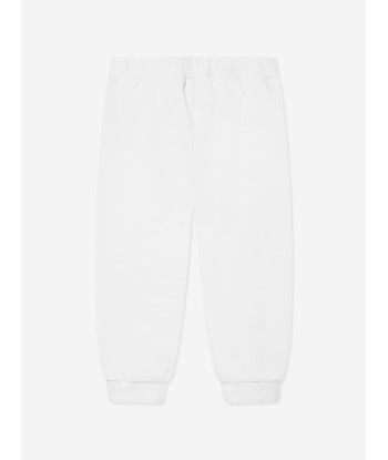 Fendi Baby Logo Joggers in White de pas cher