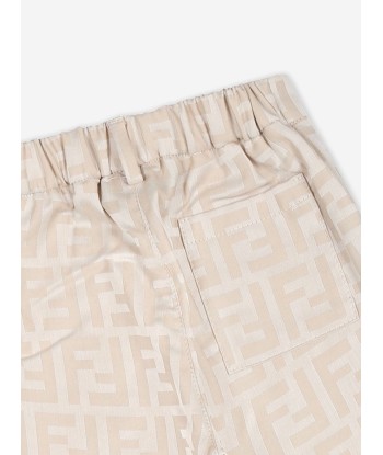 Fendi Baby Boys FF Jacquard Trousers in Beige outlet