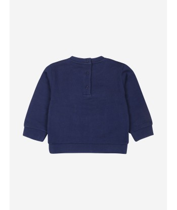 Fendi Baby Boys Logo Sweatshirt in Blue ou a consommer sur place