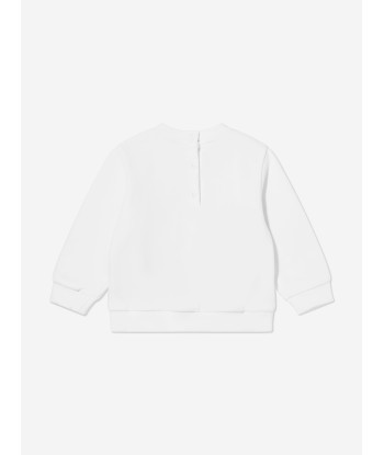 Fendi Baby Logo Sweatshirt in White la chaussure