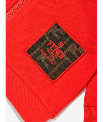 Fendi Baby Zip Up Top in Red à prix réduit toute l'année