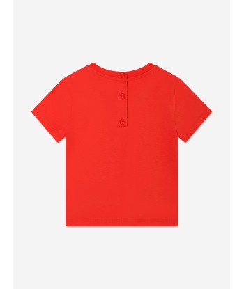 Fendi Baby Logo T-Shirt in Red acheter en ligne