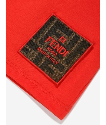 Fendi Baby Logo T-Shirt in Red acheter en ligne