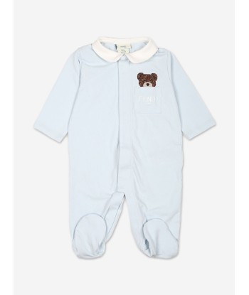 Fendi Baby Boys Bear Babygrow Gift Set in Blue l'évolution des habitudes 