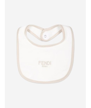 Fendi Baby Bear Babygrow Gift Set in Beige acheter en ligne