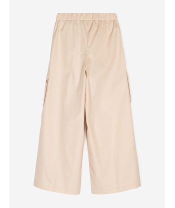 Fendi Kids Logo Cargo Trousers in Beige paiement sécurisé