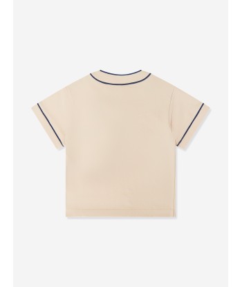 Fendi Boys Cotton T-Shirt in Beige français