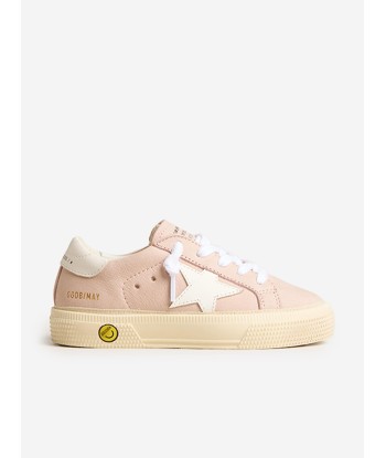 Golden Goose Girls Leather Star May Trainers in Pink des créatures d'habitude