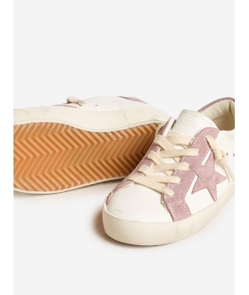 Golden Goose Girls Leather Super Star Trainers in White l'évolution des habitudes 