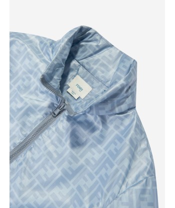 Fendi Kids Ultralight Jacket in Blue hantent personnes