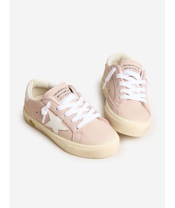 Golden Goose Girls Leather Star May Trainers in Pink des créatures d'habitude