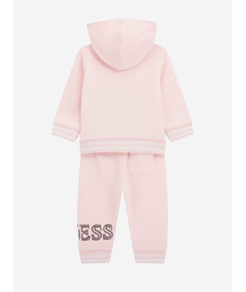 Guess Baby Girls Logo Tracksuit in Pink de France