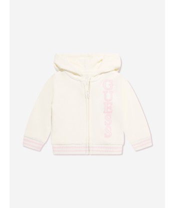 Guess Baby Girls Logo Tracksuit in Ivory en linge