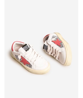 Golden Goose Girls Glitter and Leather Star May Trainers in Multicolour de votre