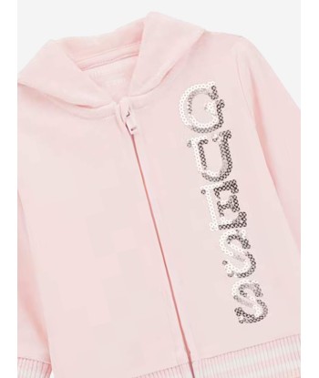 Guess Baby Girls Logo Tracksuit in Pink de France