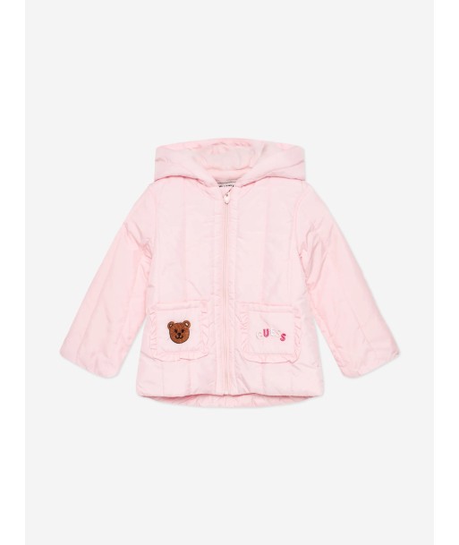 Guess Baby Girls Padded Jacket in Pink Comparez plus de prix