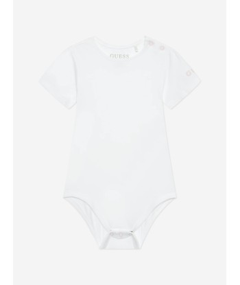 Guess Baby Girls Body And Denim Skirtall Set in White l'évolution des habitudes 