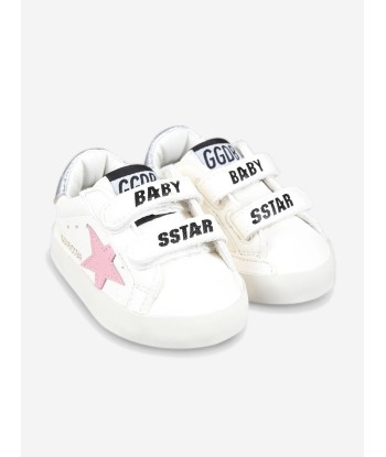 Golden Goose Girls Leather Suede Star Trainers in White Jusqu'à 80% De Réduction