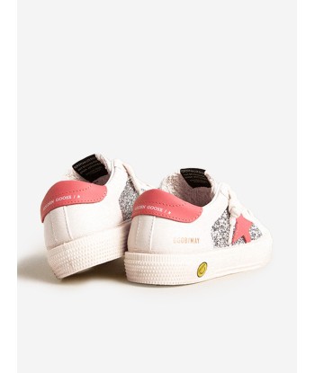 Golden Goose Girls Glitter and Leather Star May Trainers in Multicolour de votre