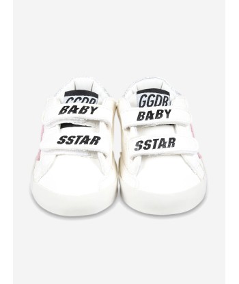 Golden Goose Girls Leather Suede Star Trainers in White Jusqu'à 80% De Réduction