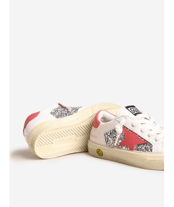 Golden Goose Girls Glitter and Leather Star May Trainers in Multicolour de votre