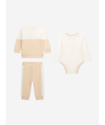 Guess Baby 3 Piece Tracksuit Set in Beige de pas cher