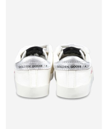 Golden Goose Girls Leather Suede Star Trainers in White Jusqu'à 80% De Réduction