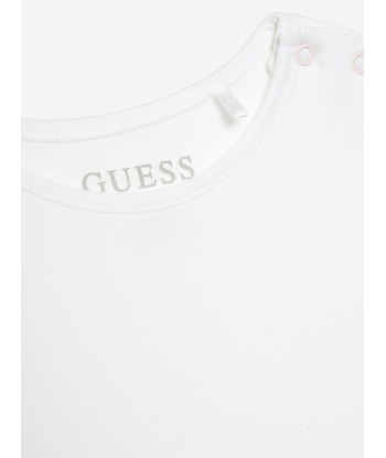 Guess Baby Girls Body And Denim Skirtall Set in White l'évolution des habitudes 