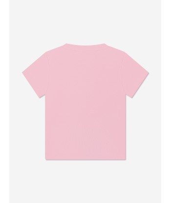 Versace Girls Diamante Logo T-Shirt in Pink 2 - 3 jours ouvrés.